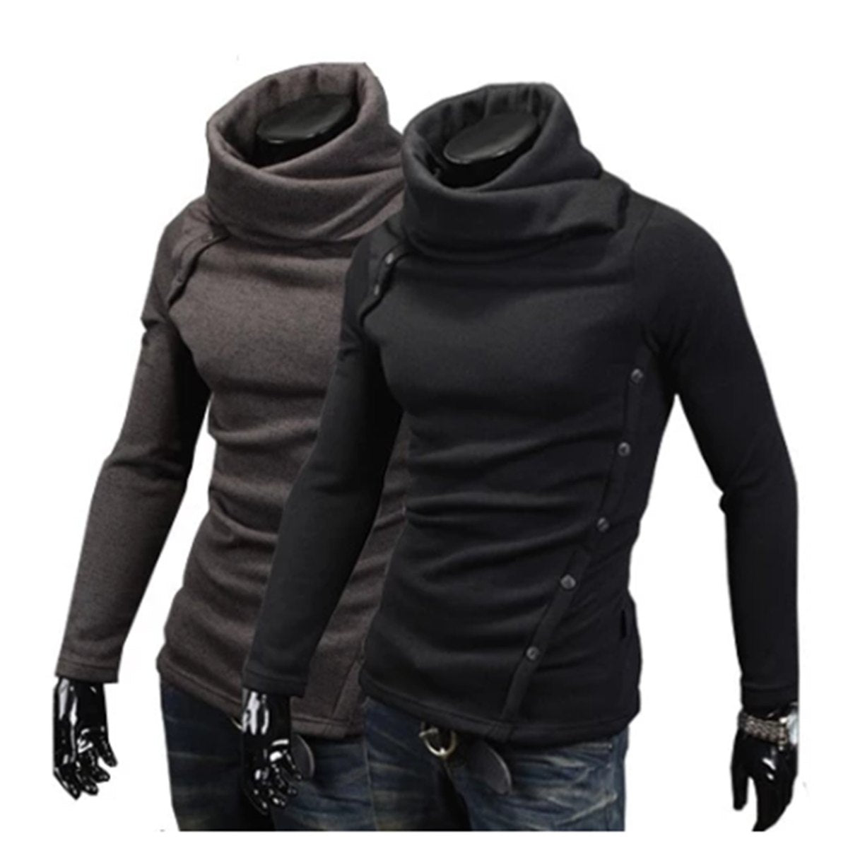 Men's Turtleneck Sweaters Arm Long Sleeves