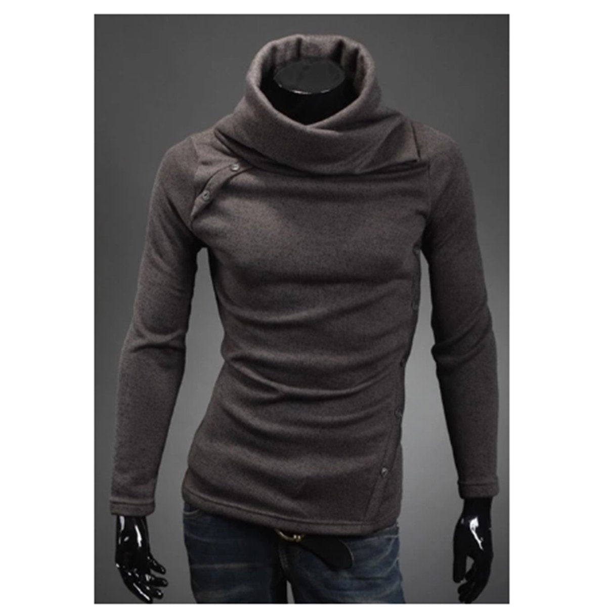 Men's Turtleneck Sweaters Arm Long Sleeves