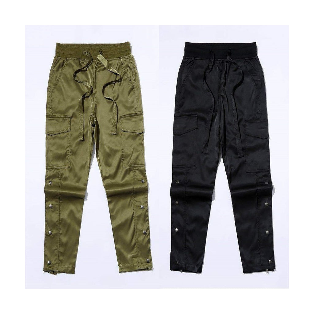 Men's Velcro Buttoned Cargo Pants