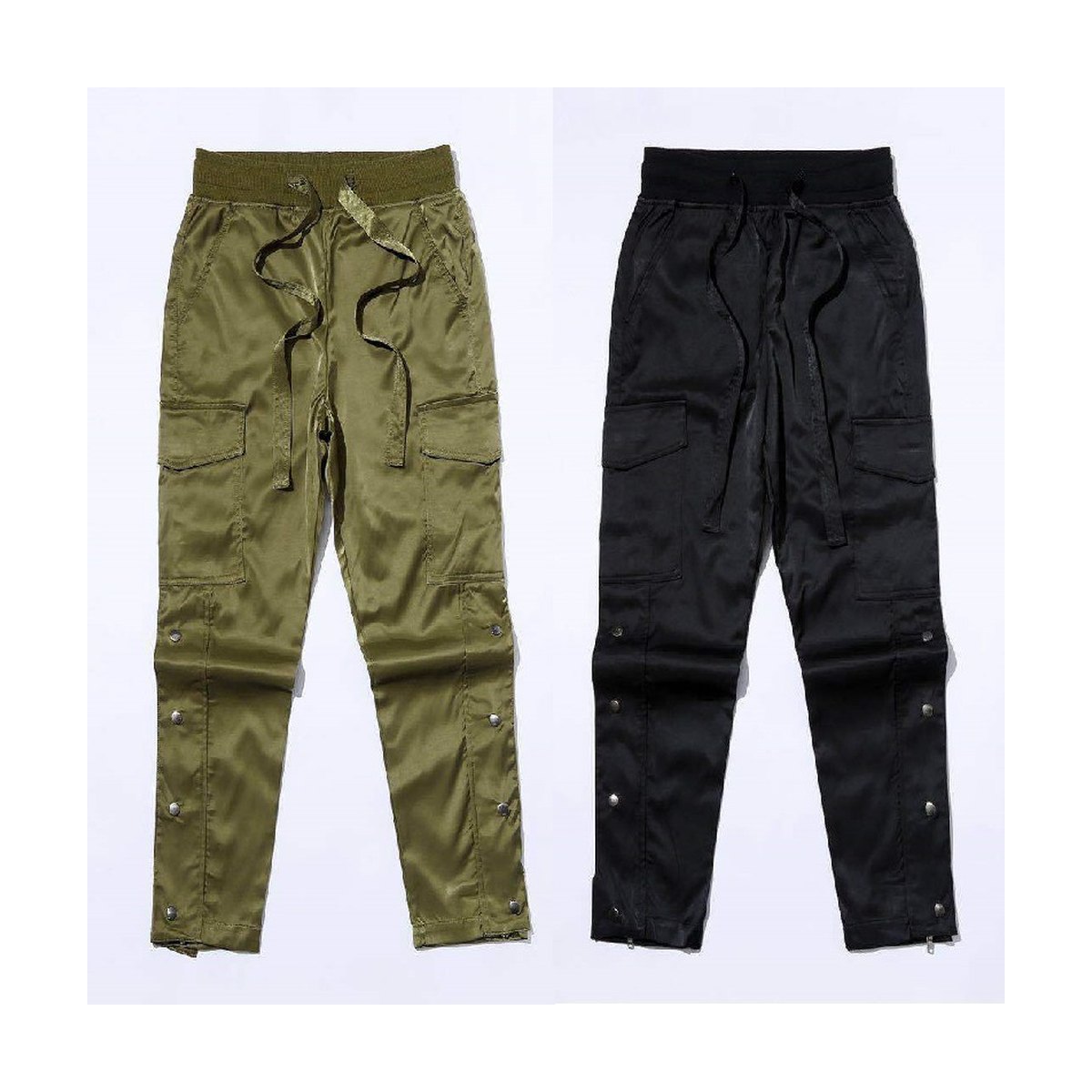 Men's Velcro Buttoned Cargo Pants