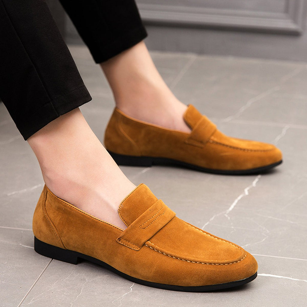 Men's Versatile British- Microfiber Slip-on Loafer Shoes