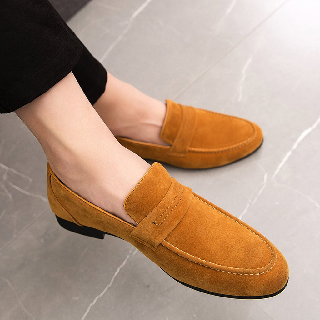 Men's Versatile British- Microfiber Slip-on Loafer Shoes