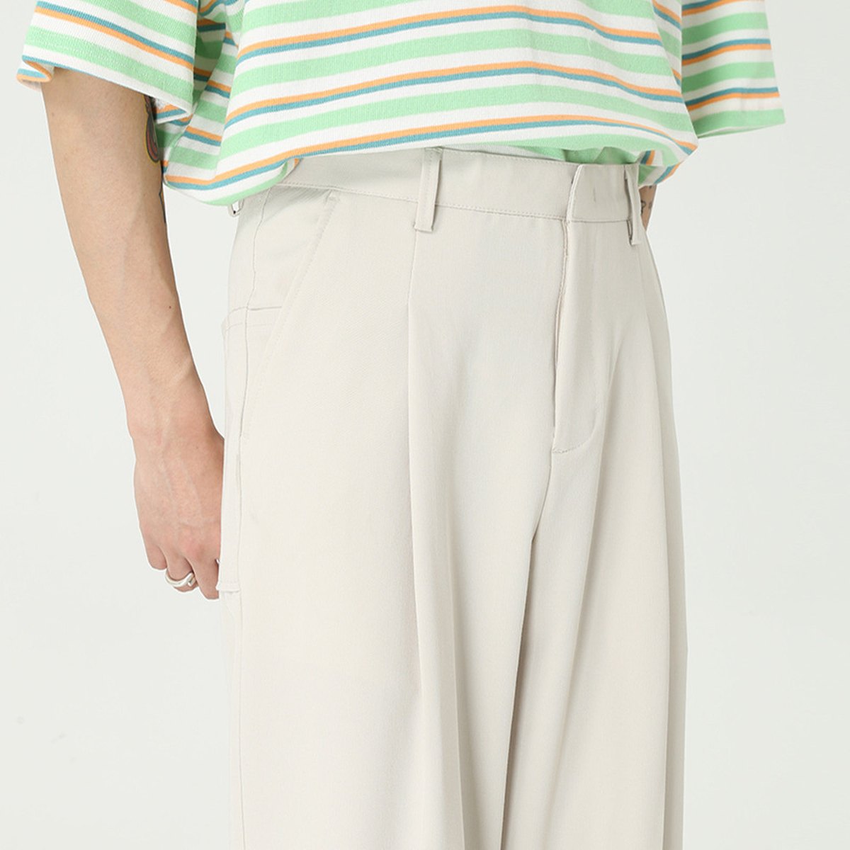 Men's Versatile Straight Waist Trousers
