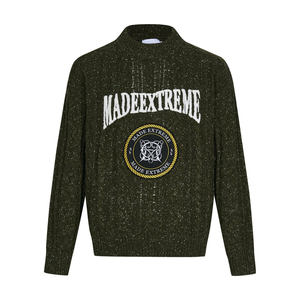 Men's Vintage Thick Twisted Snowflake Sweater