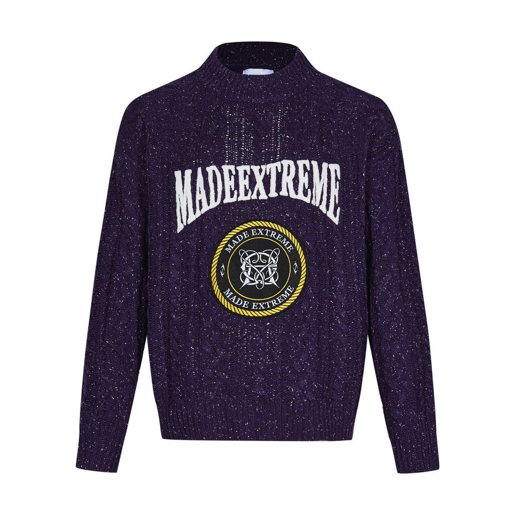 Men's Vintage Thick Twisted Snowflake Sweater