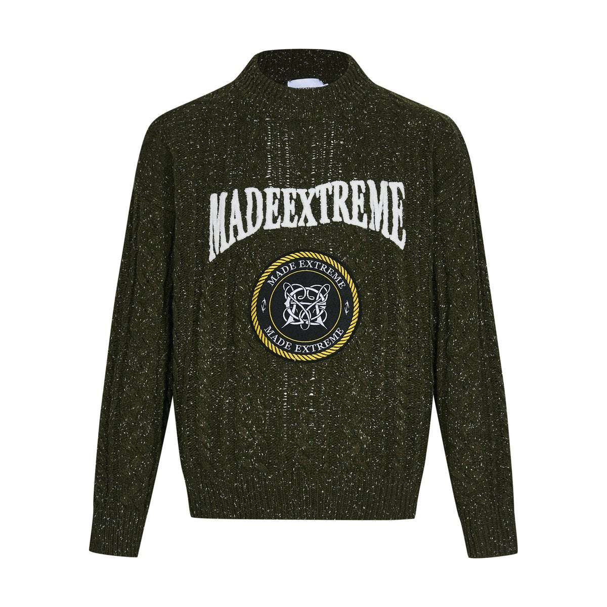 Men's Vintage Thick Twisted Snowflake Sweater