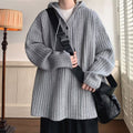 Men's Waffle Cardigan Knitted Sweater