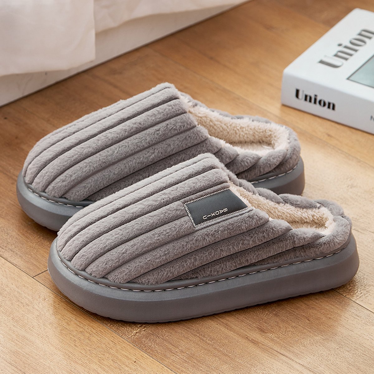Men's Warm Plus-size Casual Slippers
