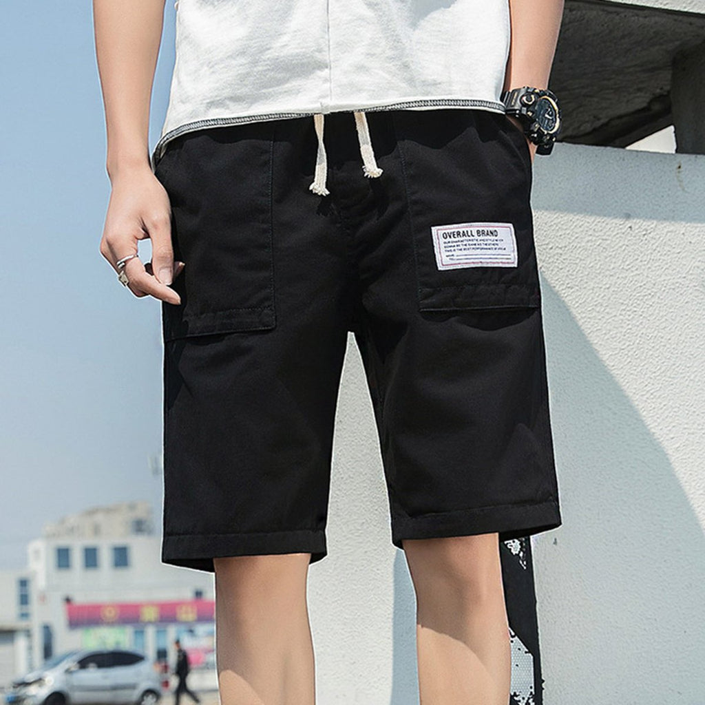 Men's Washed Overalls Camouflage Shorts