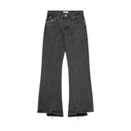 Men's Washed Pleated Jeans