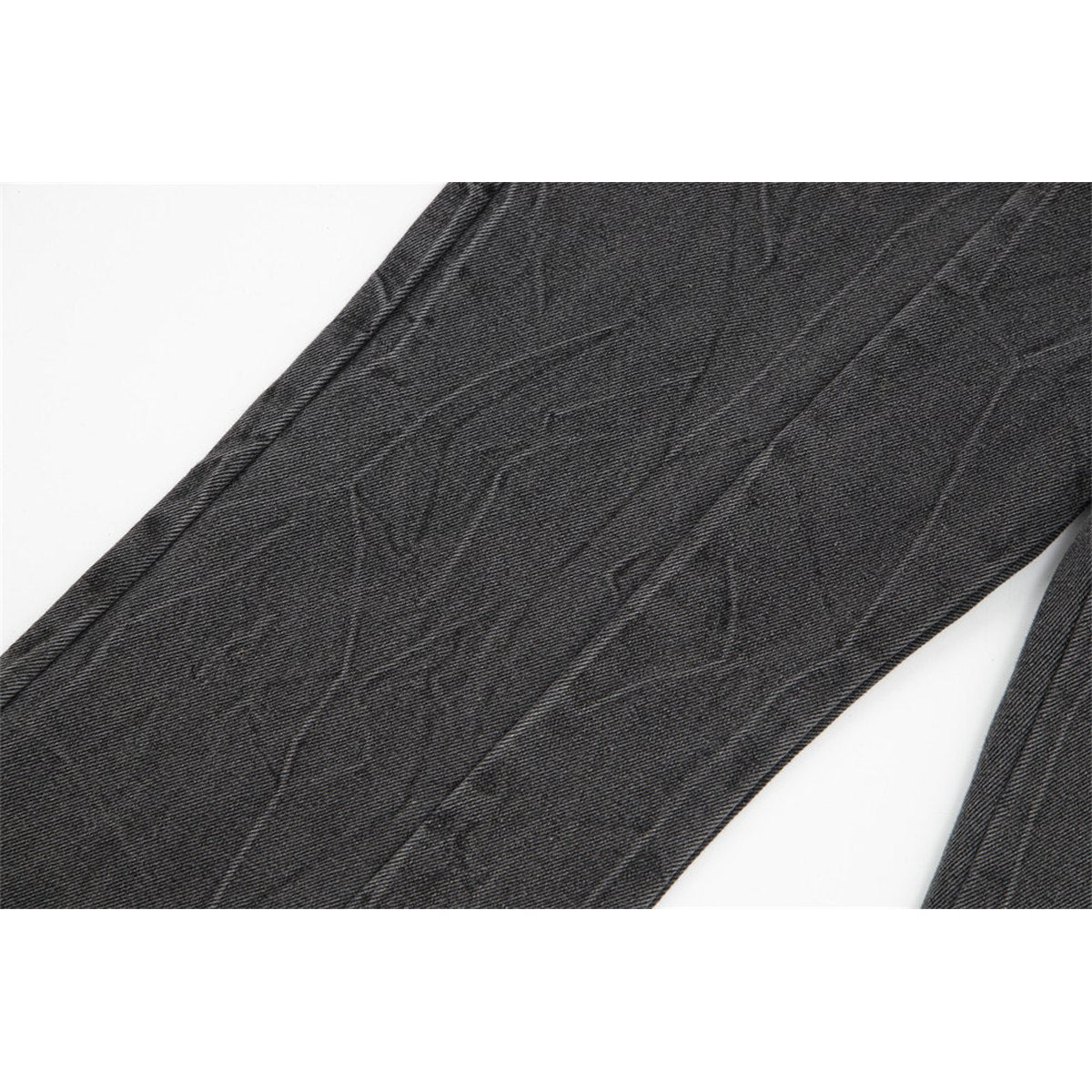 Men's Washed Pleated Jeans
