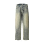 Men's Washed Worn Jeans