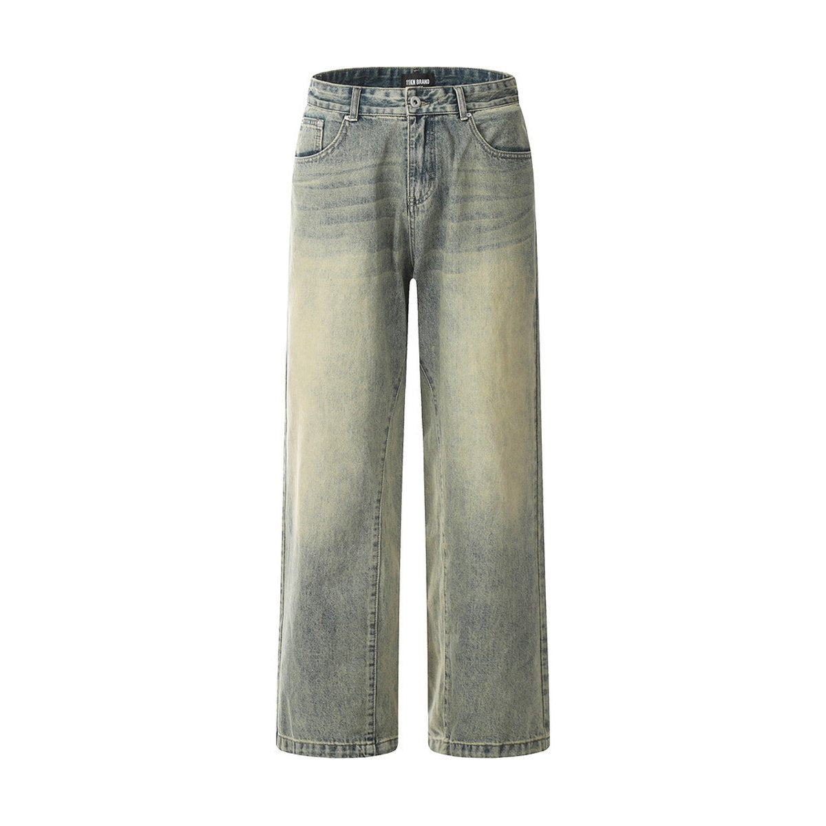 Men's Washed Worn Jeans