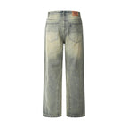 Men's Washed Worn Jeans
