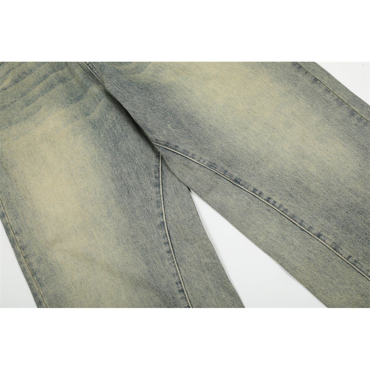 Men's Washed Worn Jeans