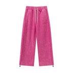 Men's Washed Worn Leisure Trousers