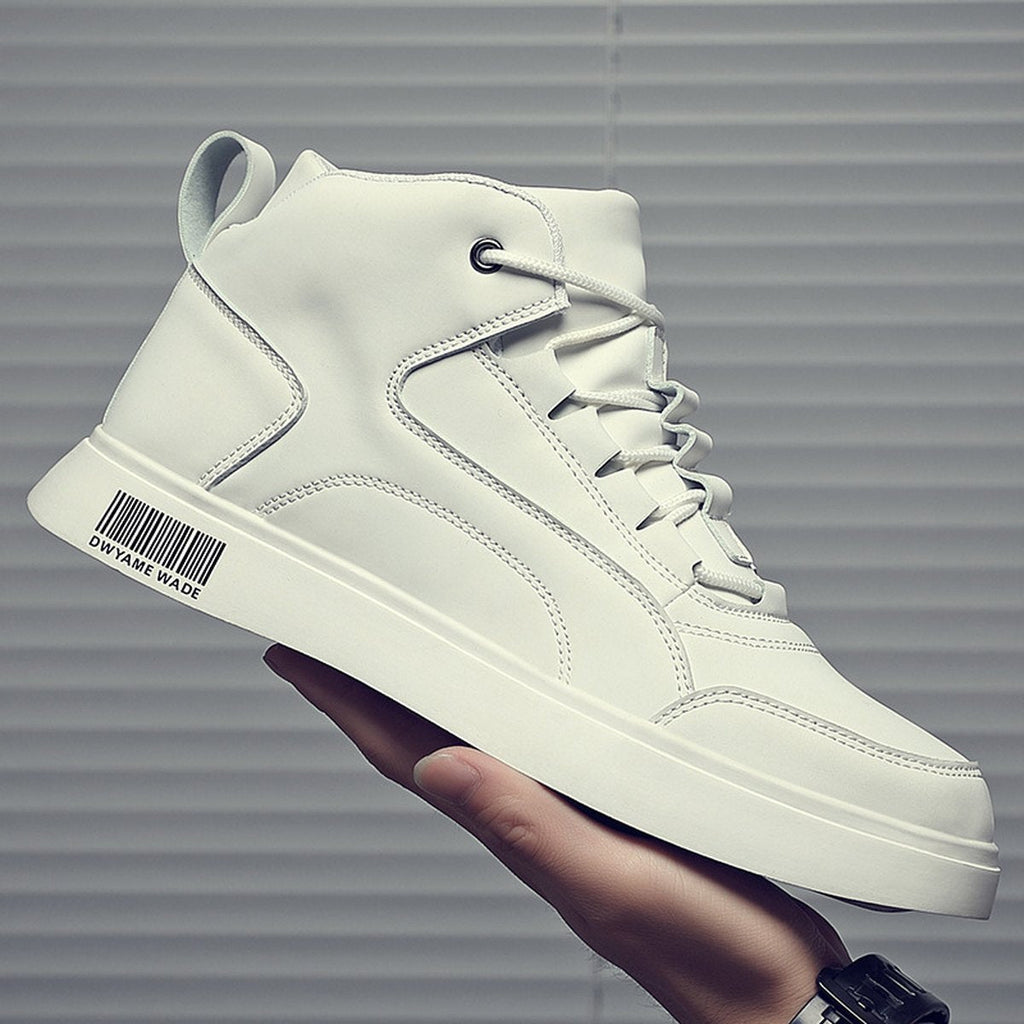 Men's White Shoes Mid-top Sports Board