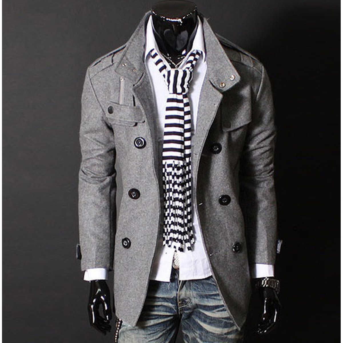 Men's Wool Blend Coat