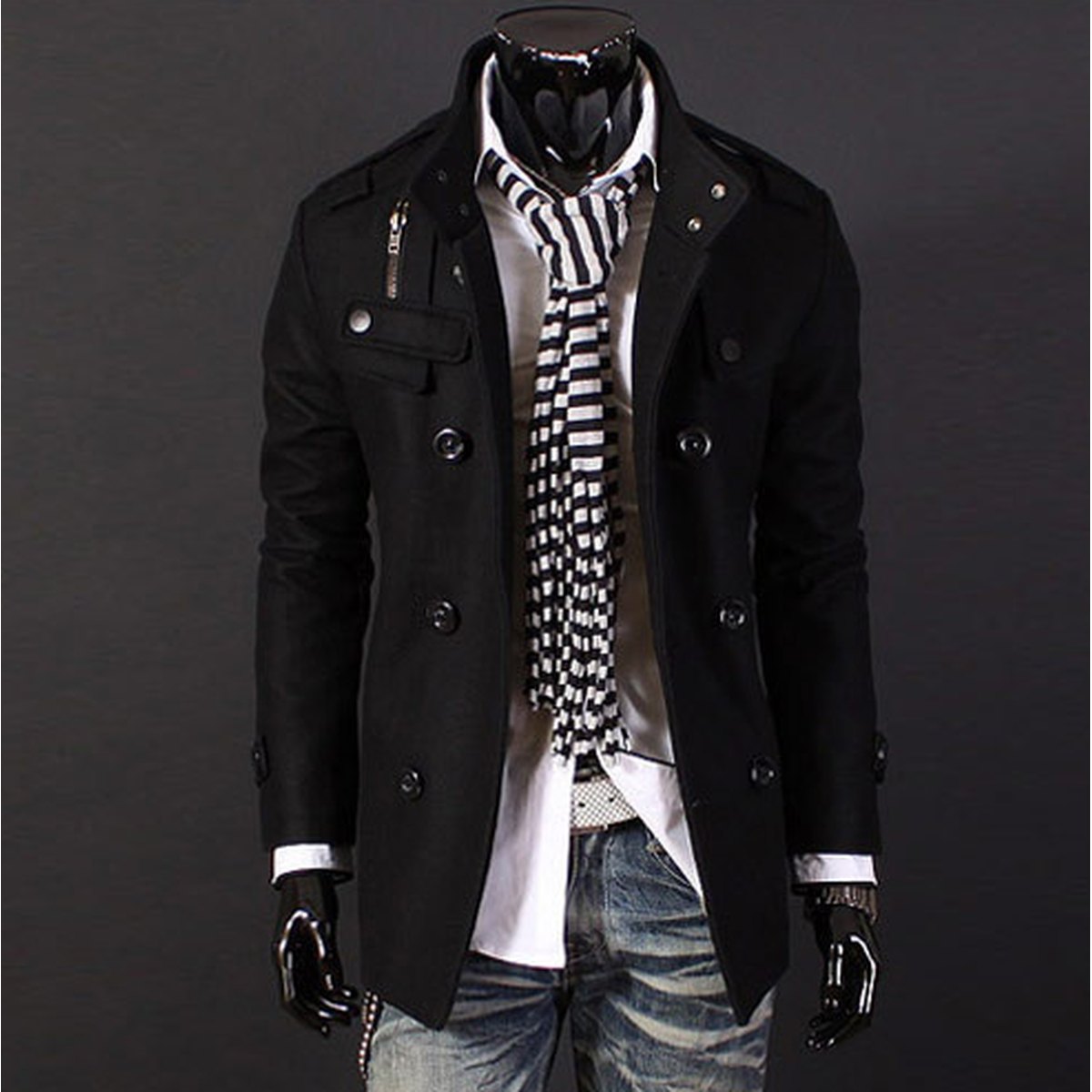Men's Wool Blend Coat