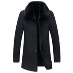Men's Woolen Coat Wool Collar