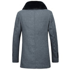 Men's Woolen Coat Wool Collar