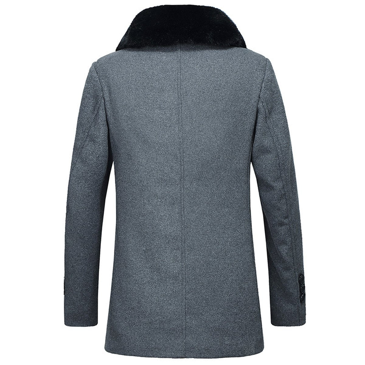 Men's Woolen Coat Wool Collar