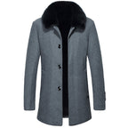 Men's Woolen Coat Wool Collar
