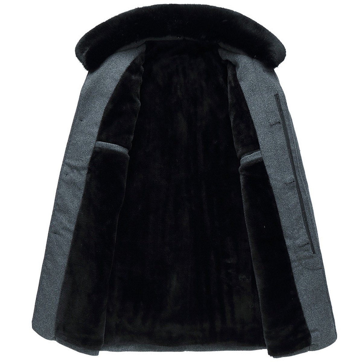 Men's Woolen Coat Wool Collar