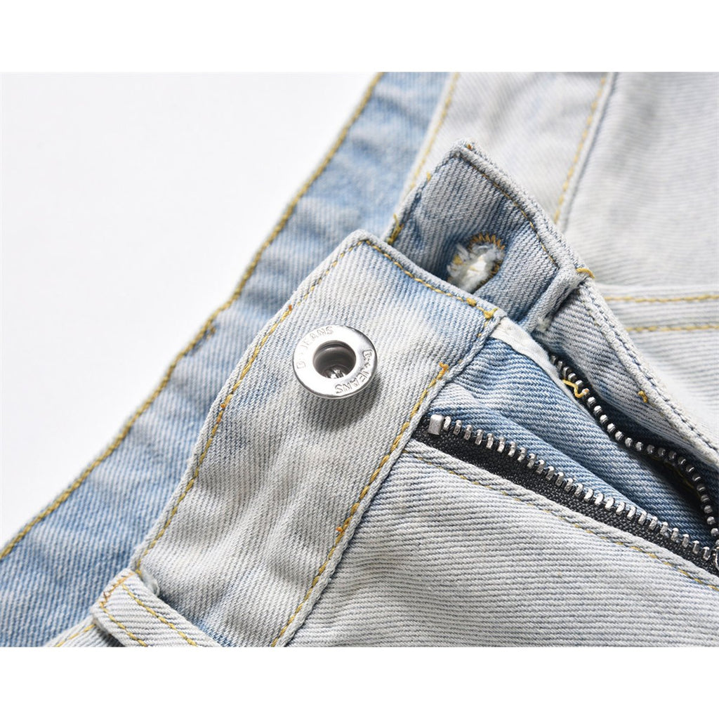 Men's Workwear Denim Straight-leg Trousers