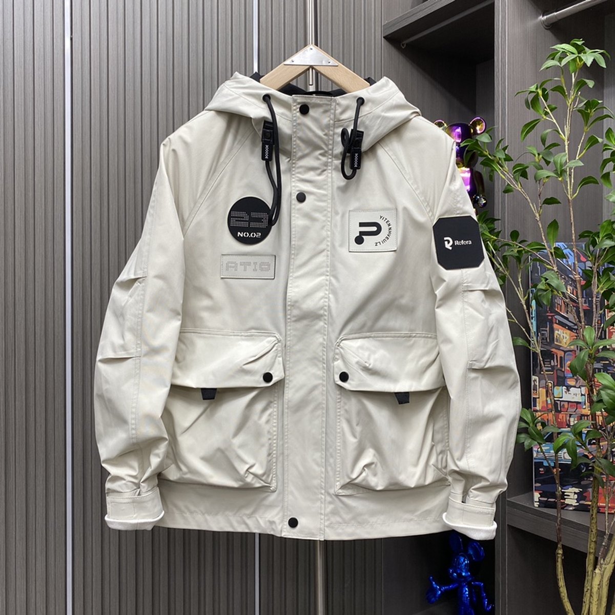 Men's Workwear Hooded Loose Coat