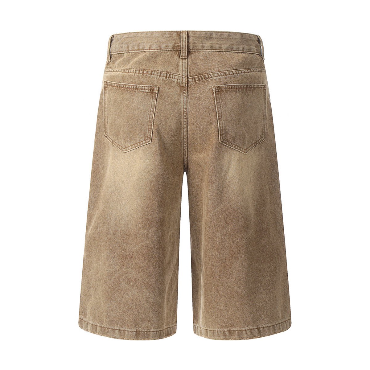 Men's Worn Denim Cargo Pants Shorts