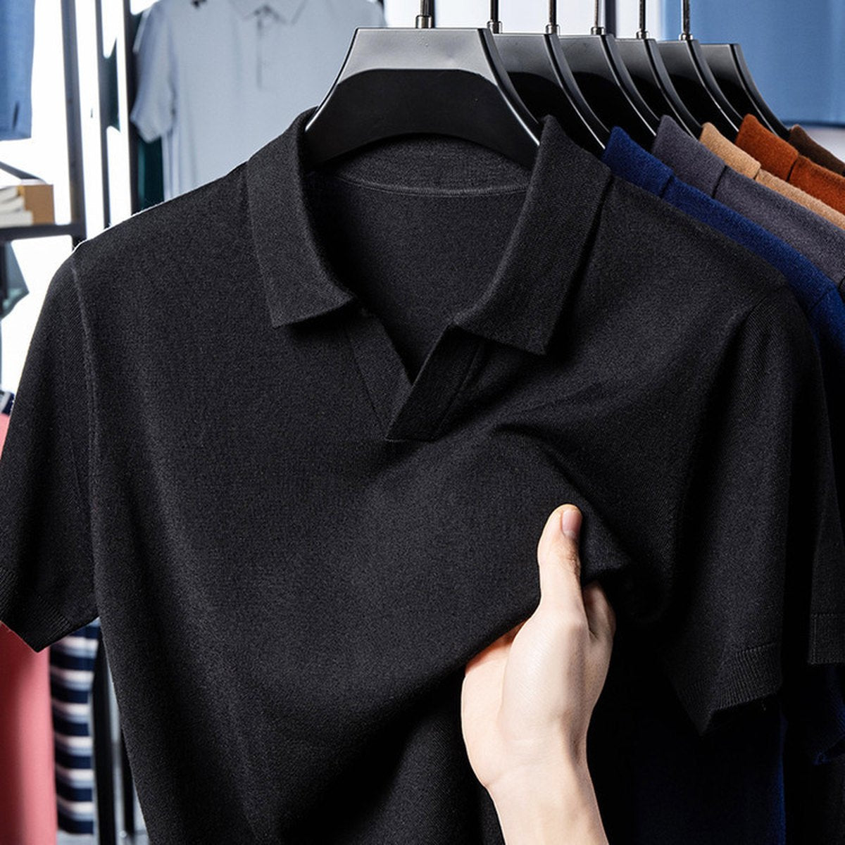 Men's Young Versatile Thin Sports Polo Shirt