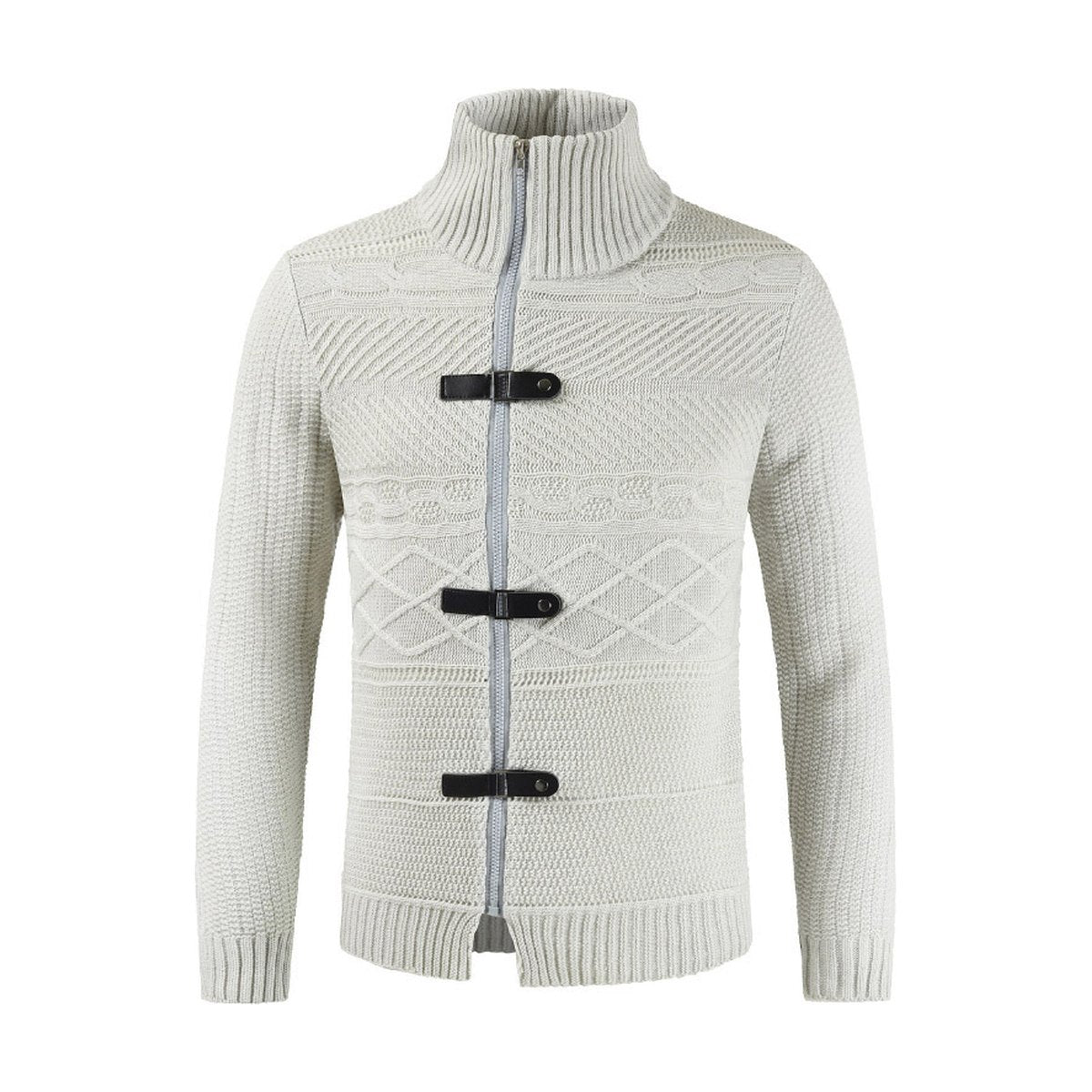 Men's Zipper Cardigan Sweater