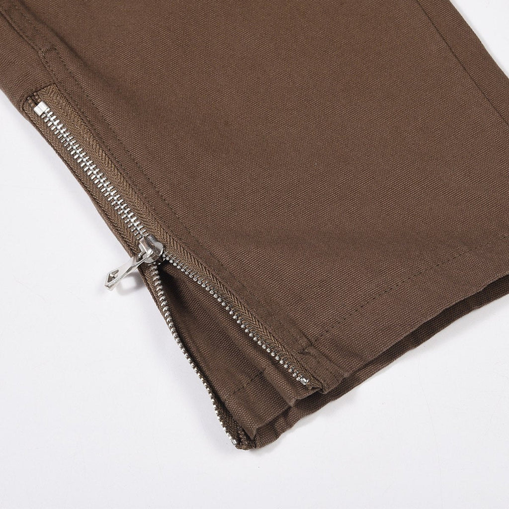 Men's Zipper Split Casual Trousers
