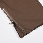 Men's Zipper Split Casual Trousers