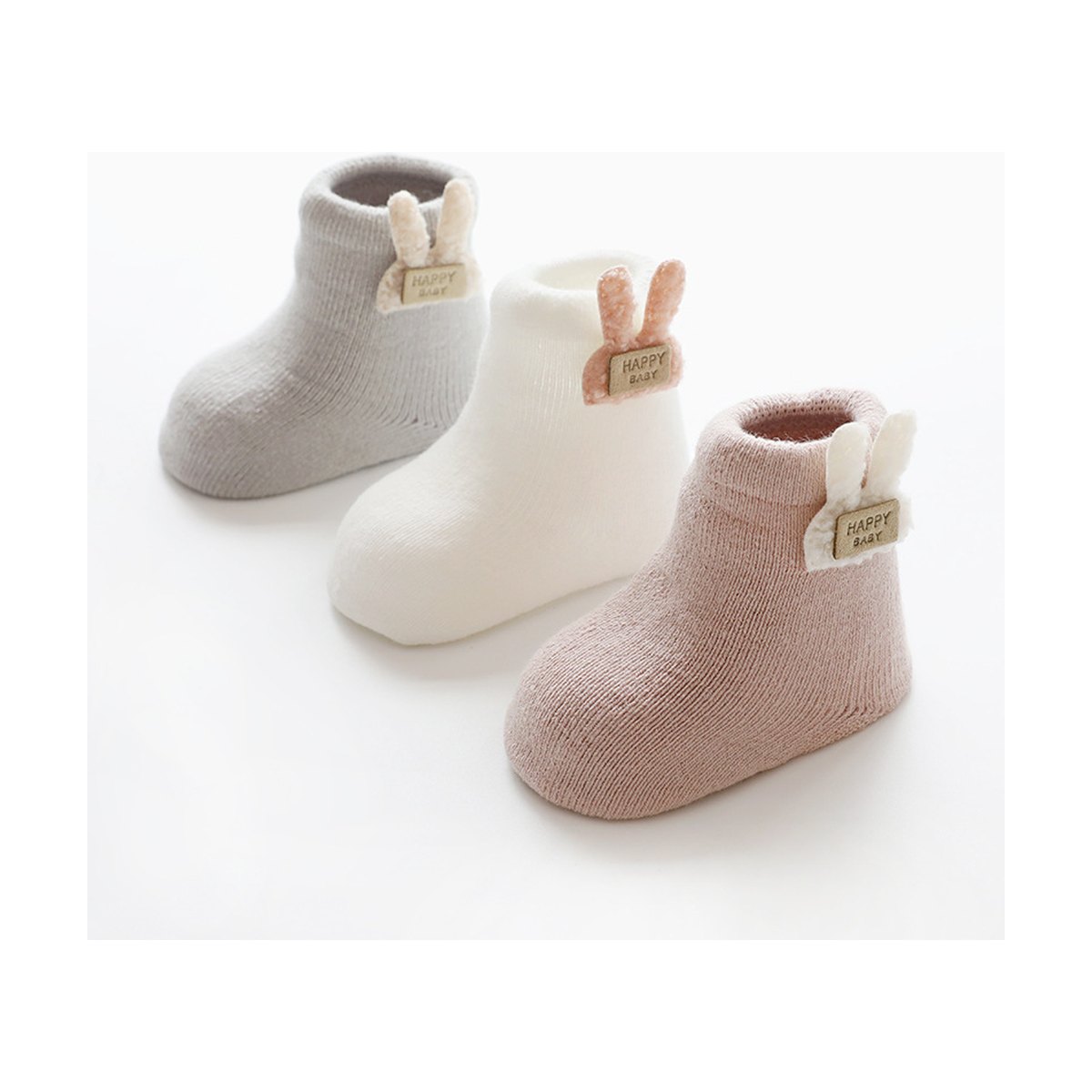 Mesh Cartoon Twist Striped Baby Socks