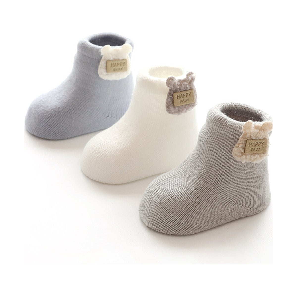 Mesh Cartoon Twist Striped Baby Socks
