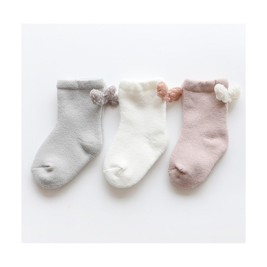 Mesh Cartoon Twist Striped Baby Socks