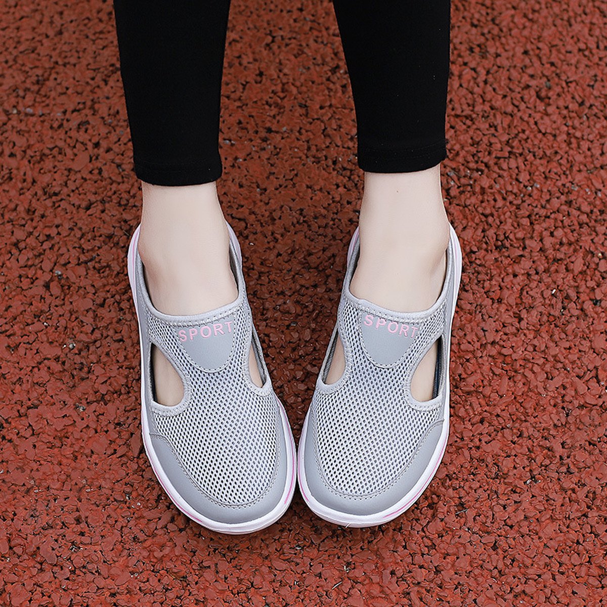 Mesh Slip-On Sports Slippers