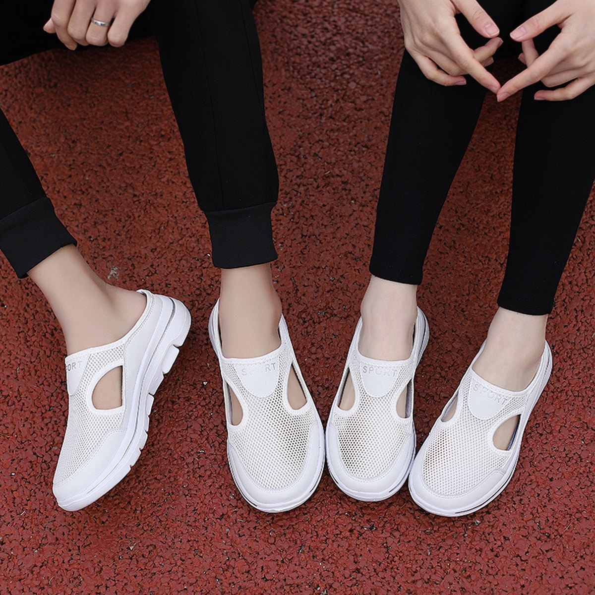 Mesh Slip-On Sports Slippers