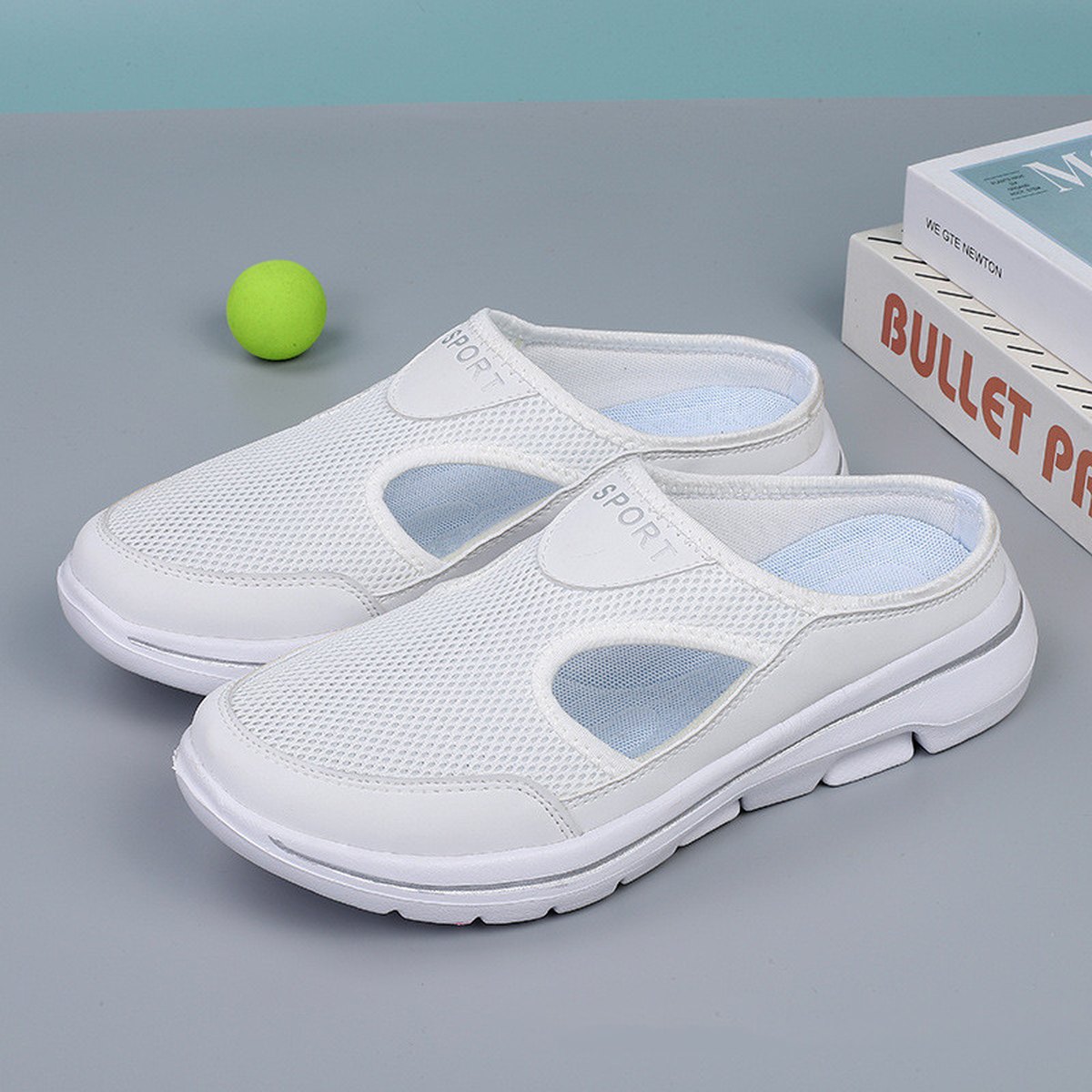 Mesh Slip-On Sports Slippers