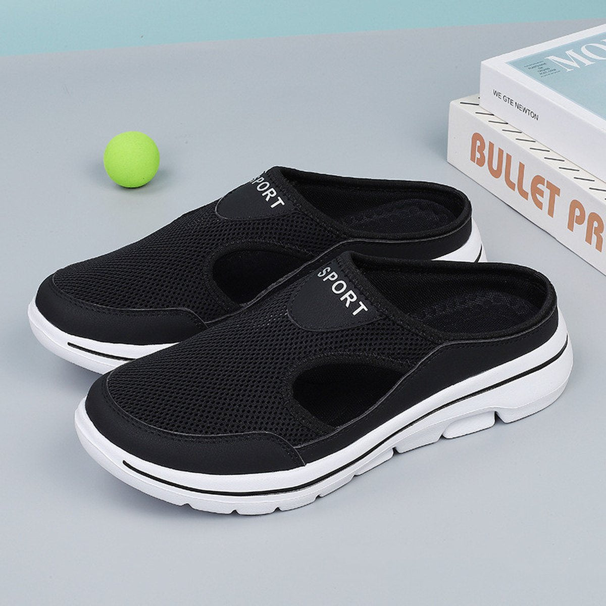 Mesh Slip-On Sports Slippers