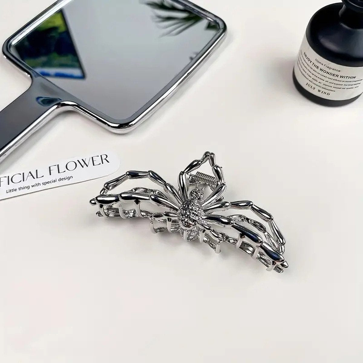 Metal Spider Large Shark Clip Ponytail Hair