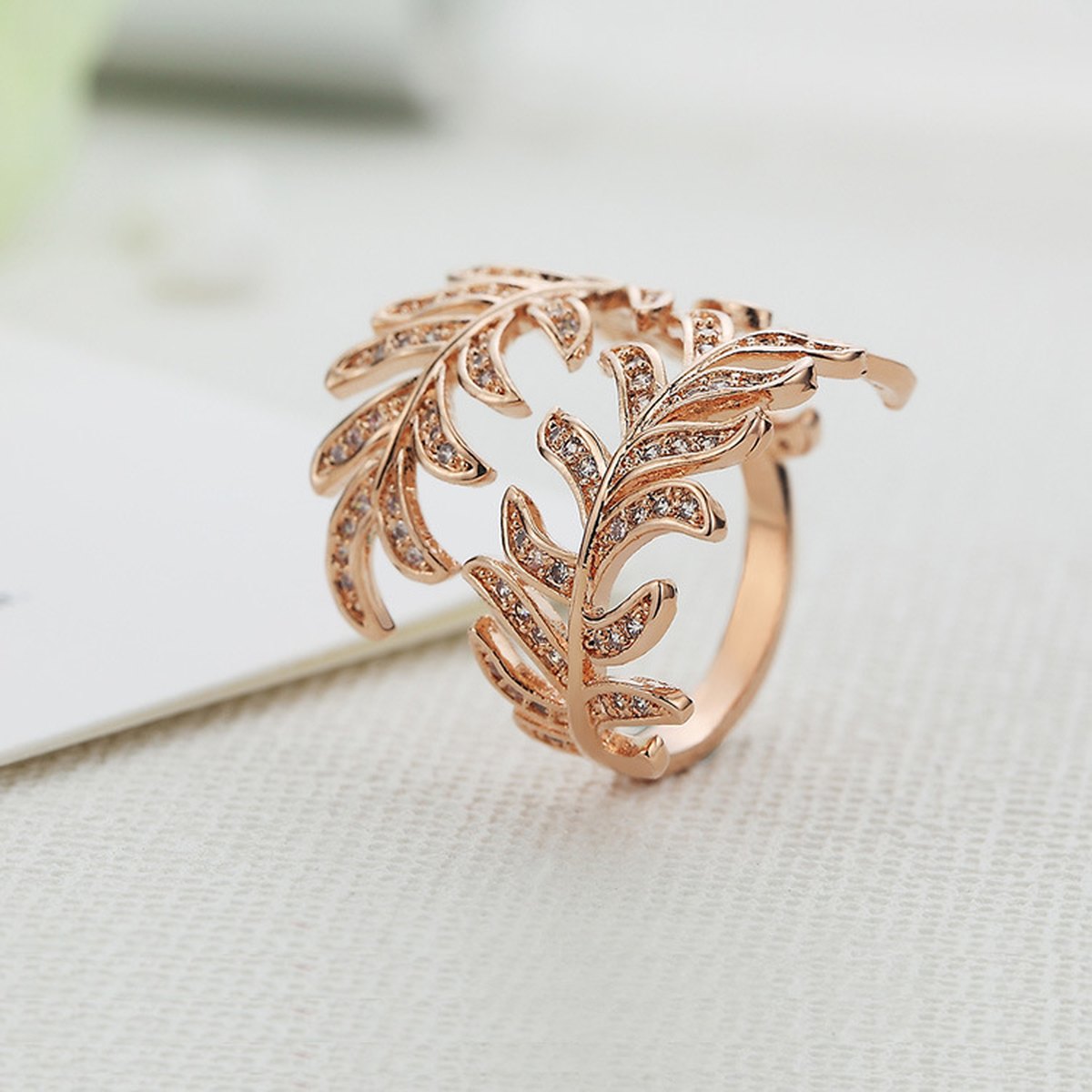 Mimosa Leaves Rings