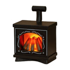 Miniature Artificial Small Fireplace Lamp Dollhouse Creative