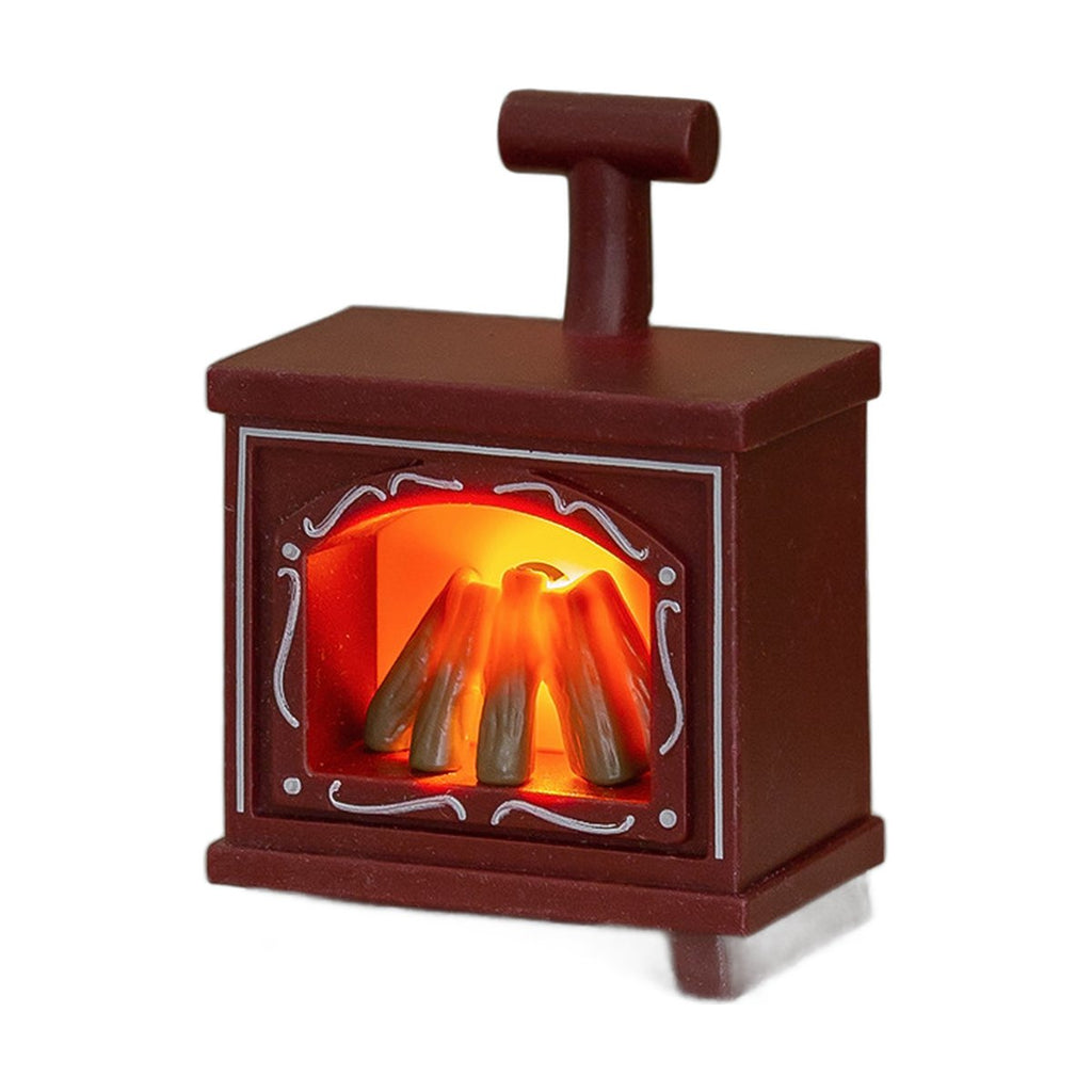 Miniature Artificial Small Fireplace Lamp Dollhouse Creative