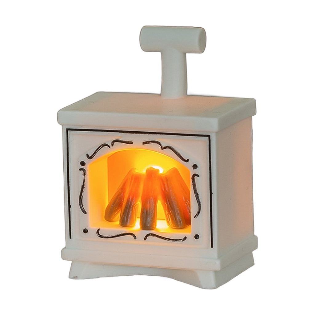 Miniature Artificial Small Fireplace Lamp Dollhouse Creative
