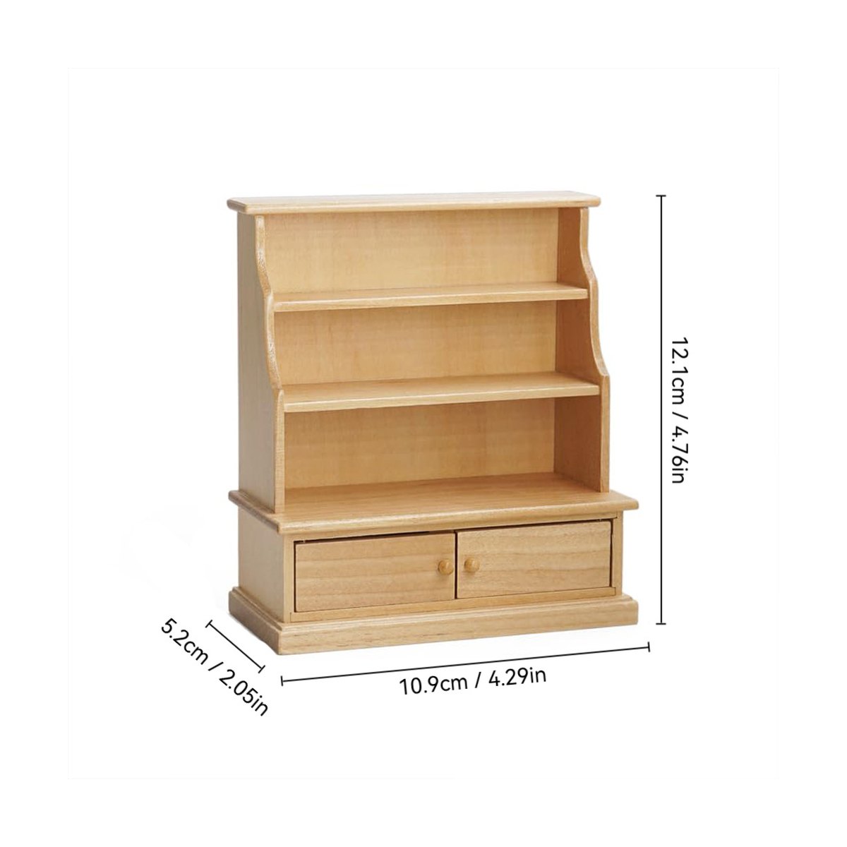 Miniature Dollhouse Furniture Scene Cabinet