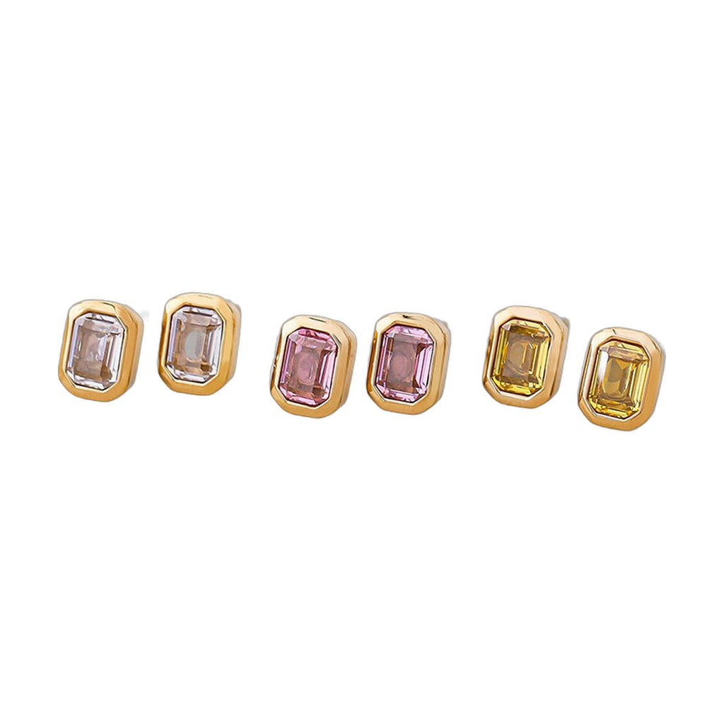Minimalist Stud Earrings Zircon