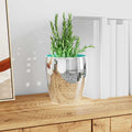 Mirror Mosaic Tile Geometric 3 Pcs Silver